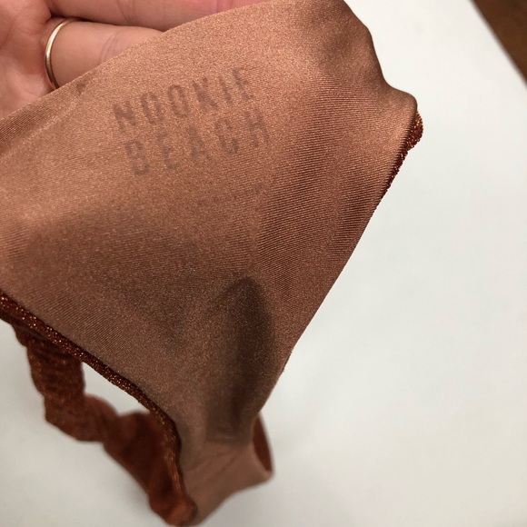 Nookie Beach Lolita Lurex Bikini Swimsuit Copper - Picture 10 of 10